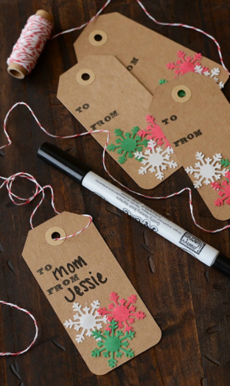 Top 10 DIY Christmas Gift Tags Top Inspired