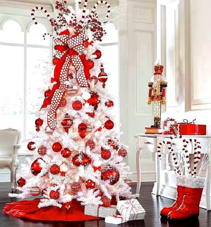 25 Red and White Christmas Decoration Ideas | The Crafting Nook