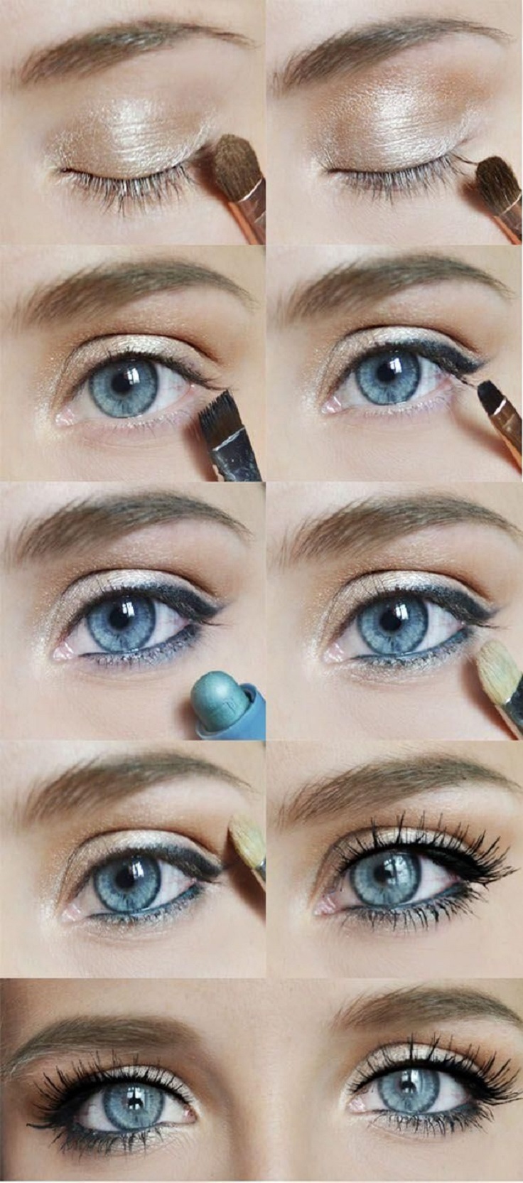 Makeup eyes 10  brown Eye natural makeup Tutorials Romantic Top tutorial for