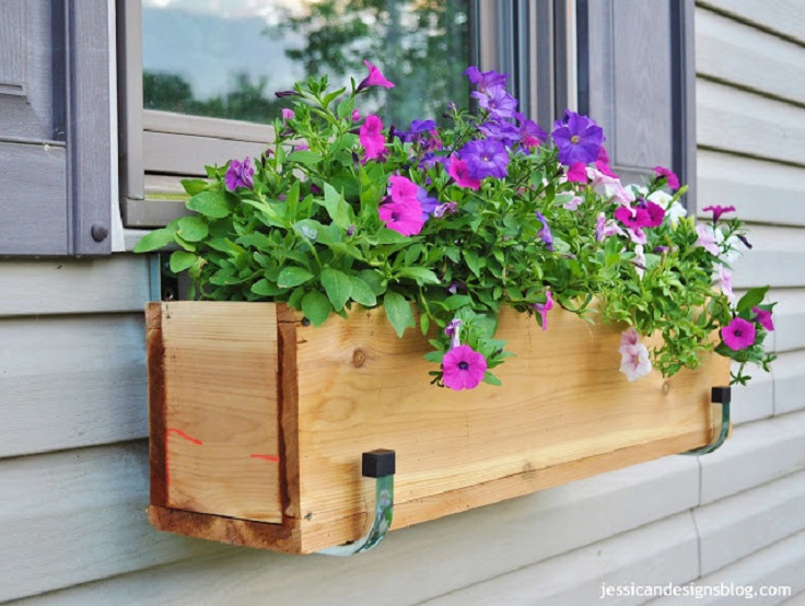 Wooden DIY Window Flower Boxes