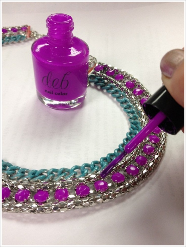Instantly change the color of costume jewelry with nail polish Top 10 Unusual Things You Can Do with Nail Polish