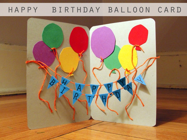 how to prepare birthday greeting cards at home