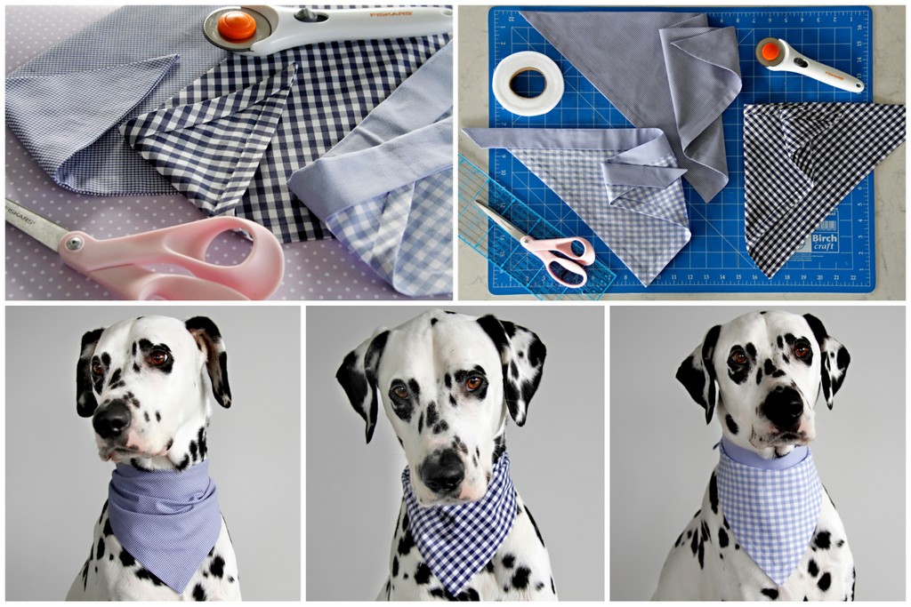 No-Sew-DIY-Dog-Bandanas-with-Cheat-Finished-Edges-Three-Different-Styles No-Sew-DIY-Dog-Bandanas-with-Cheat-Finished-Edges-Three-Different-Styles