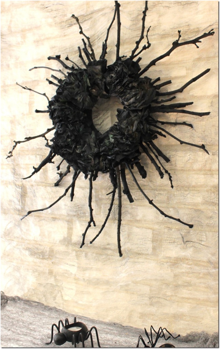 Spooky-Halloween-Stick-Wreath