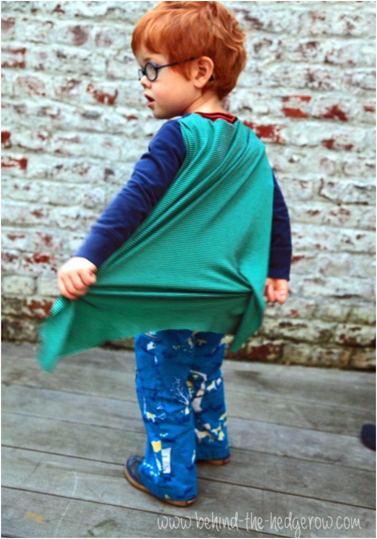 Upcycled-Superhero-T-shirt-Cape