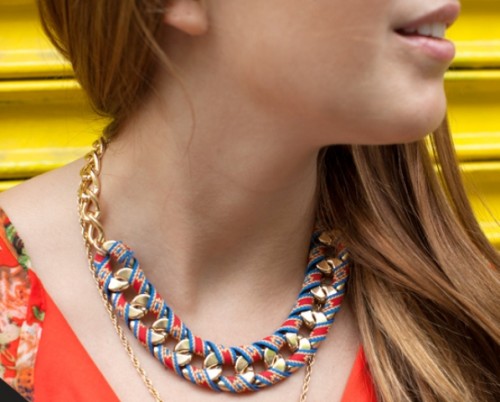 Chic-DIY-Ribbon-Wrapped-Chain-Necklace-500x402-1