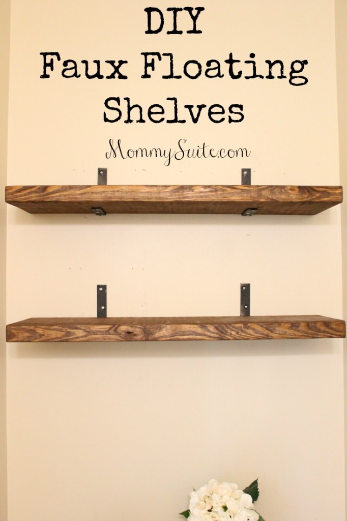 DIY-Faux-Floating-Shelves