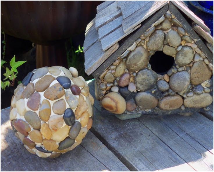 DIY Pebble Garden Balls