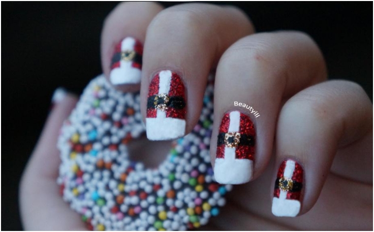 DIY-Santa-Nail-Art