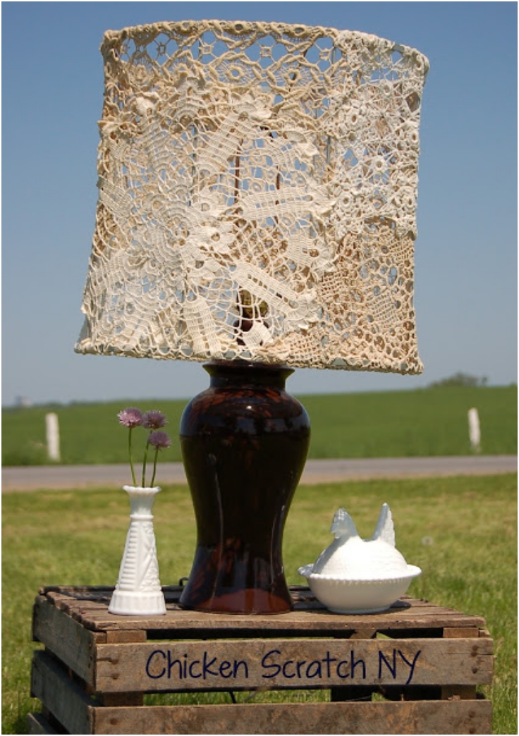 Doily-Covered-Lampshade