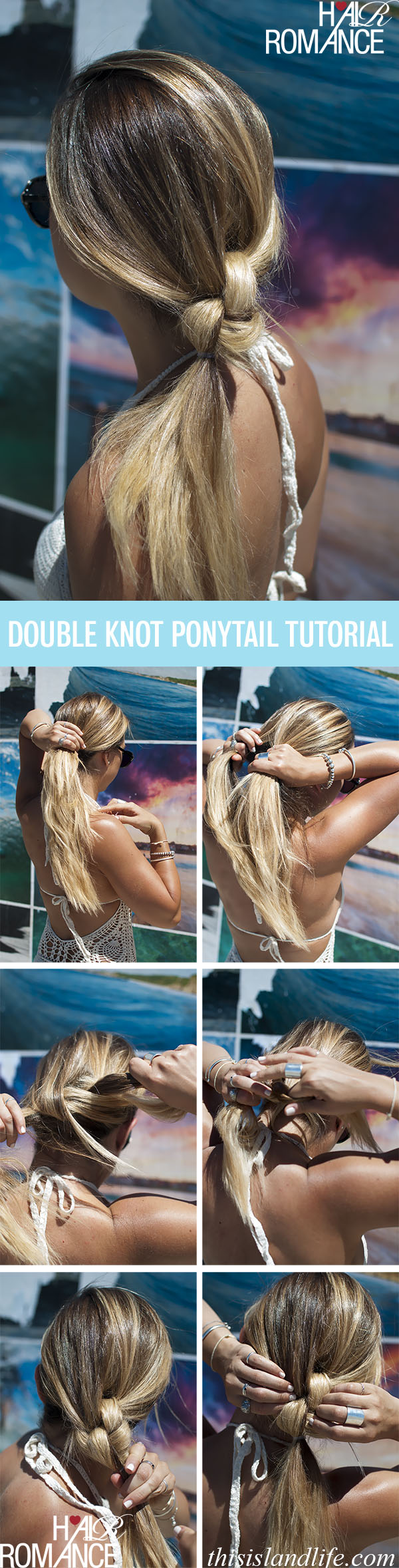 Double-knot-ponytail-hairstyle-tutorial