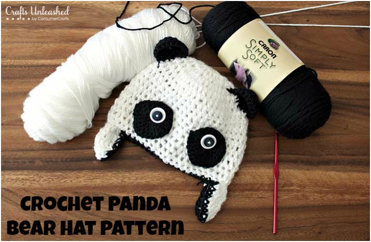 Free-Crochet-Patterns-Panda-Bear-Hat Free-Crochet-Patterns-Panda-Bear-Hat