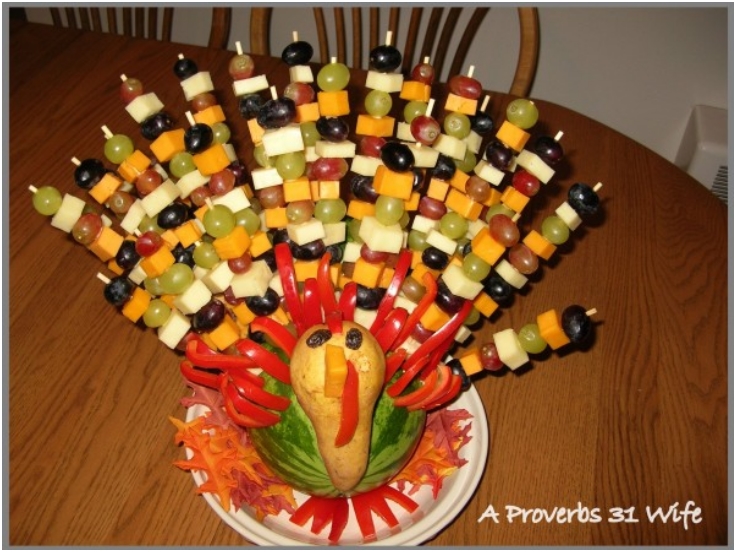 Top 10 Fun and Healthy Edible Thanksgiving Centerpieces | Top Inspired