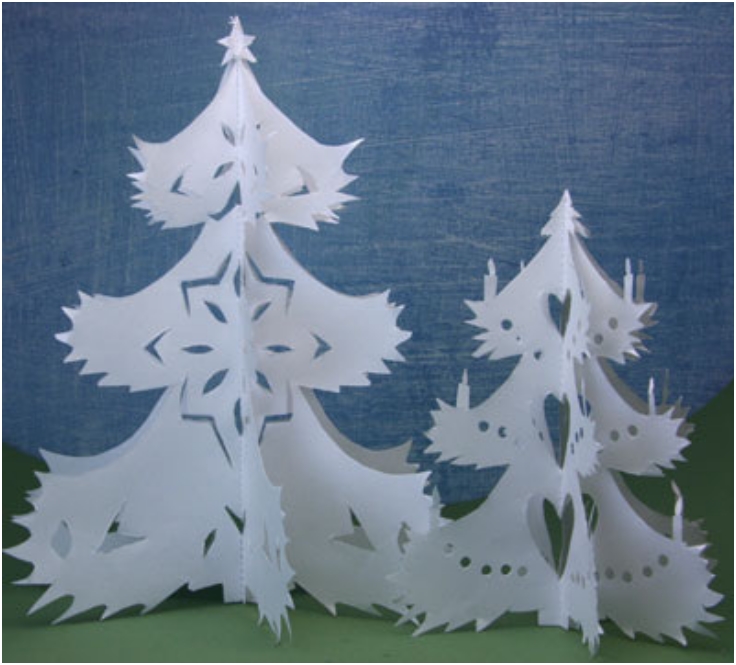 Miniature-Cut-Out-Paper-Trees-For-Seasonal-Decorations