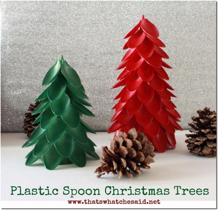 Plastic-Spoon-Christmas-Trees Plastic-Spoon-Christmas-Trees