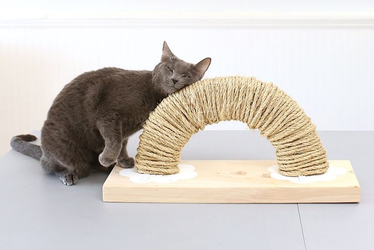 Rainbow-DIY-Cat-Scratching-Post-With-Free-Printable-Plans