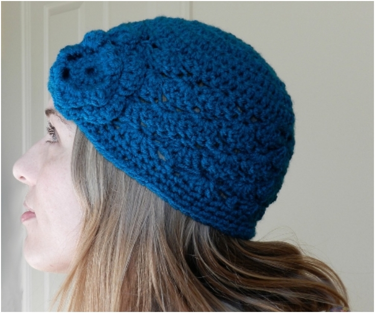 Shell-Stitch-Crochet-Hat