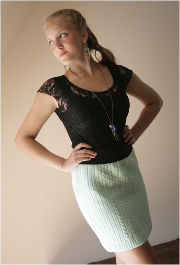 Sweater-into-Skirt Sweater-into-Skirt