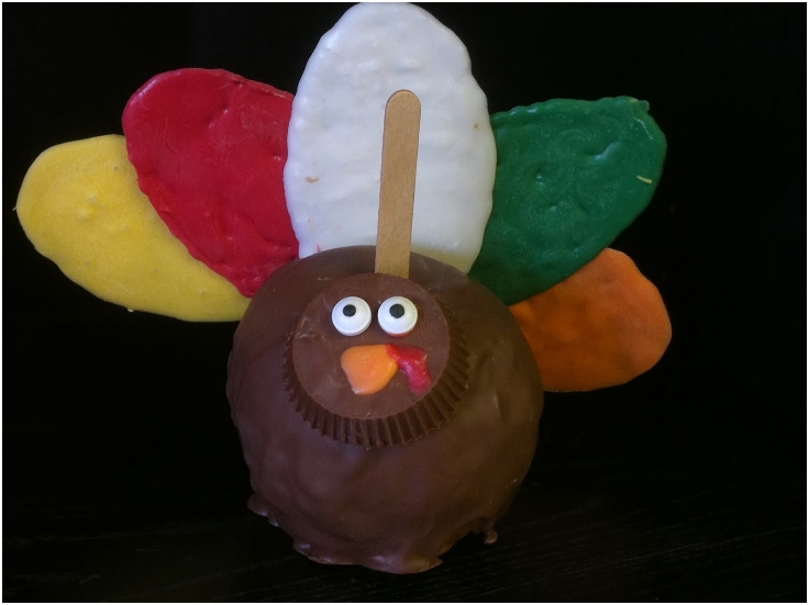 Thanksgiving-Turkey-Chocolate-Caramel-Apples