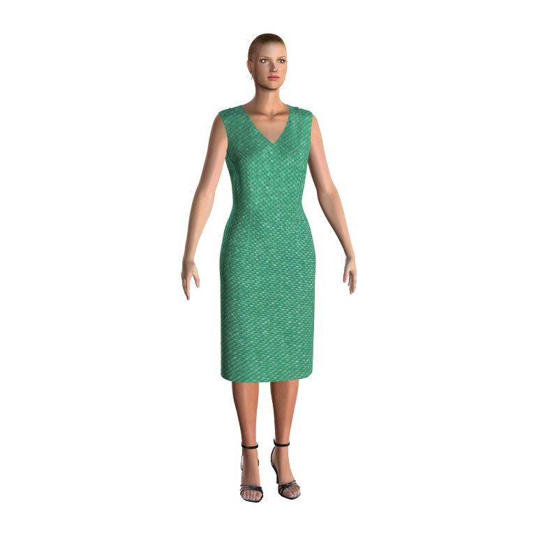 V-neck-sheath-dress-M4 V-neck-sheath-dress-M4