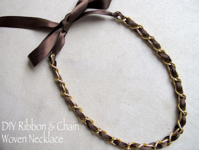 diy-ribbon-and-chain-woven-necklace diy-ribbon-and-chain-woven-necklace