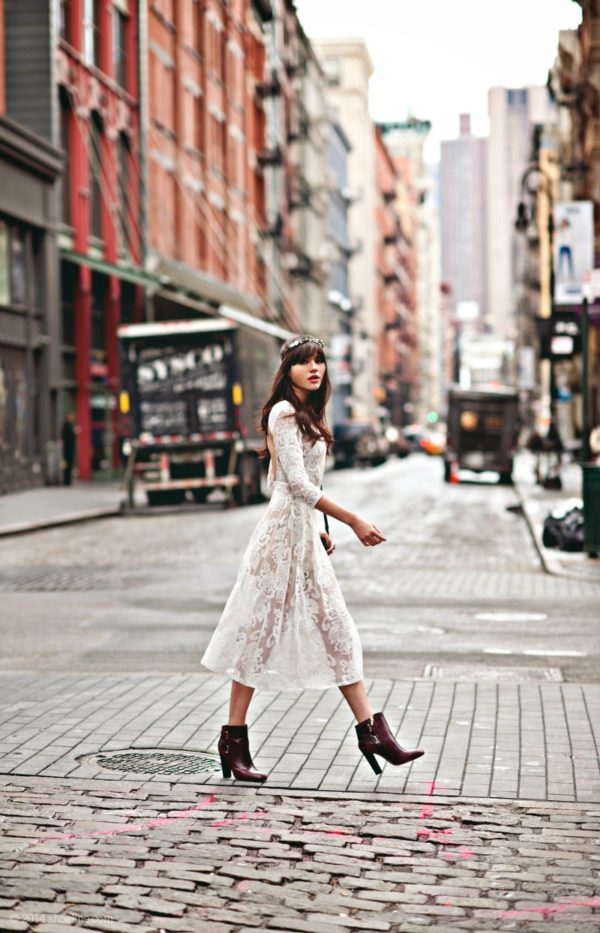 white-lace-dress-with-ankle-booties