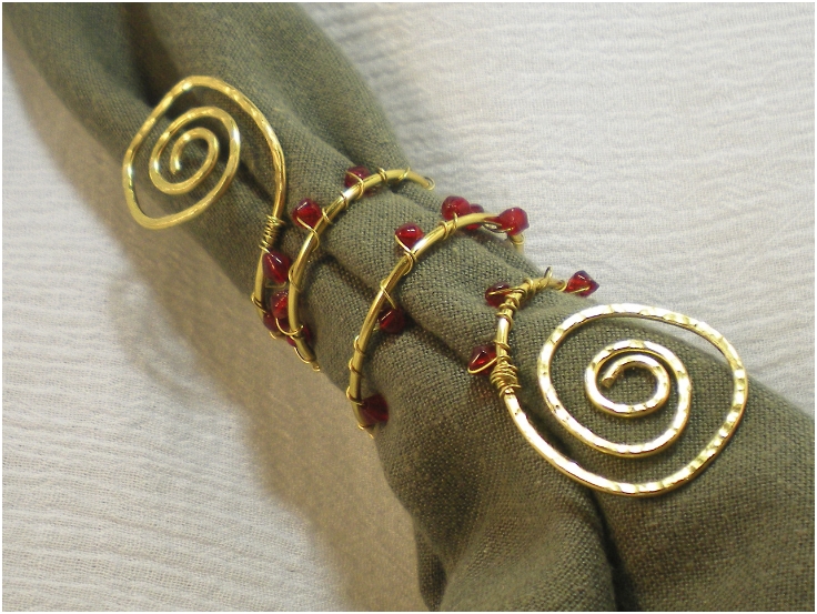 Bead-Wire-Napkin-Rings