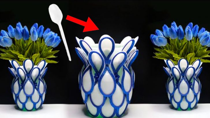 DIY-Plastic-Spoon-Flower-Vase-728x409-1 DIY-Plastic-Spoon-Flower-Vase-728x409-1