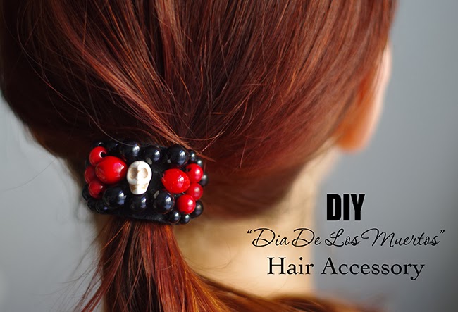 DIY-dia-de-los-muertos-beaded-hair-elastic-designed-by-xenia-kuhn-for-fashion-blog-www.fashinrolla.com-1