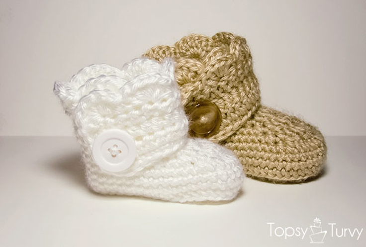 Top 10 Free Patterns for Knitting and Crocheting Baby Booties | Top Inspired