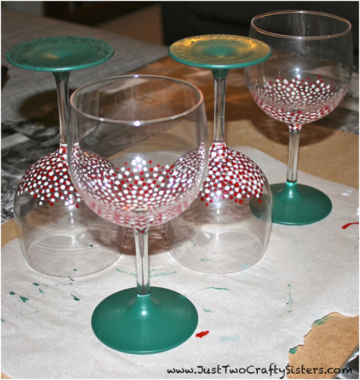 Top 10 DIY  Decorative Wine  Glasses  Top Inspired