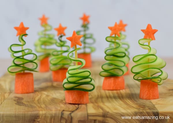 Quick-and-easy-cucumber-Christmas-Trees-recipe-healthy-party-appetiser-for-kids-this-festive-season