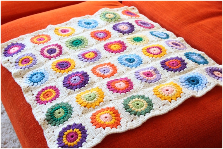 Sunburst-Granny-Square-Blanket Sunburst-Granny-Square-Blanket