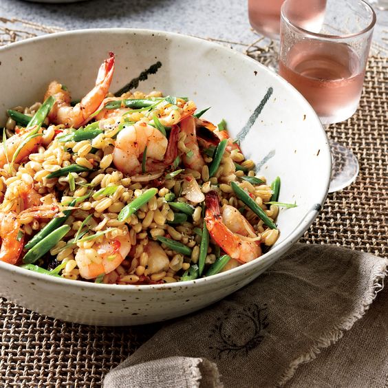 Warm-Shrimp-Salad-with-Kamut-Red-Chili-and-Tarragon-