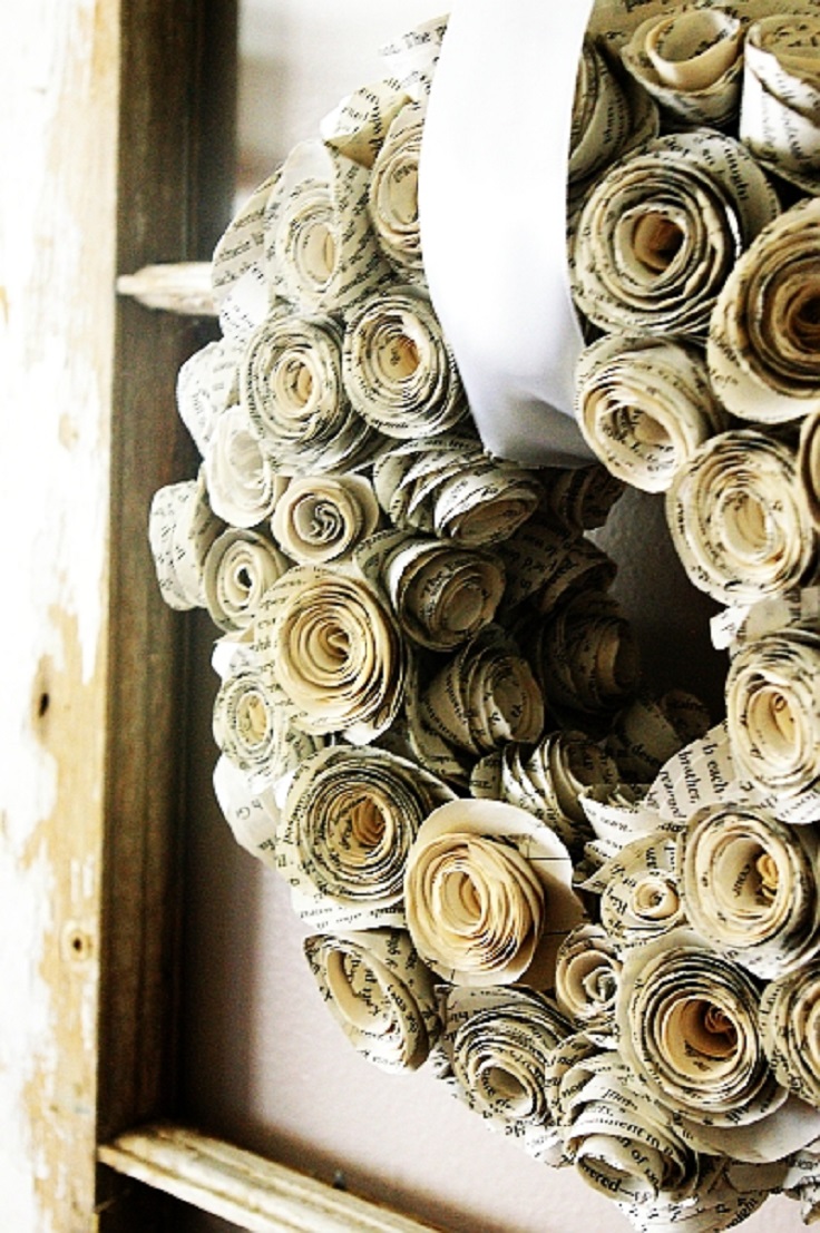 Top 10 DIY Ways to Decorate with Vintage Book Pages - Top Inspired