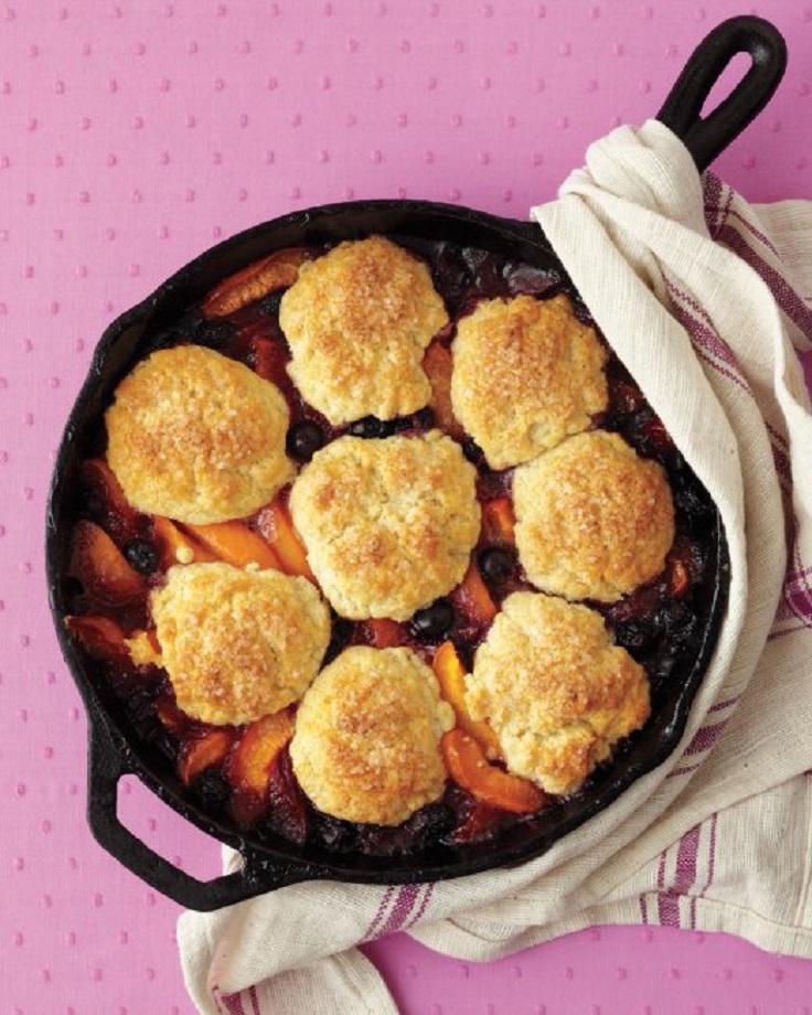 Apricot-Blueberry-Cobbler