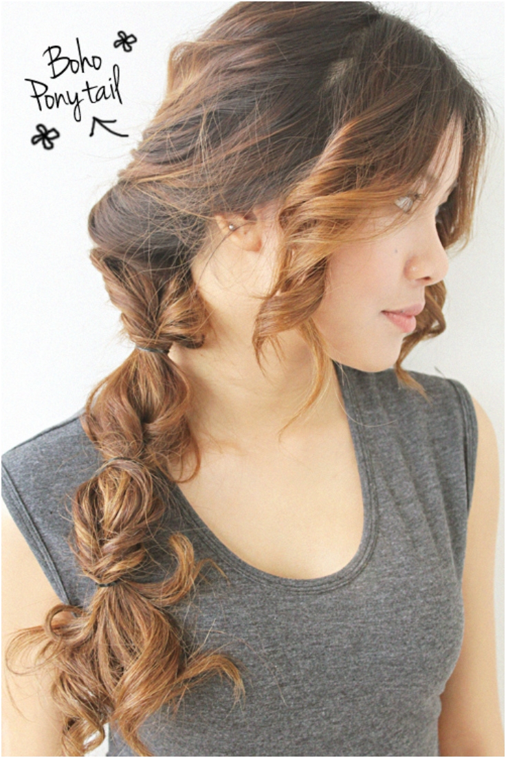 Boho-Ponytail-Hair-Tutoria