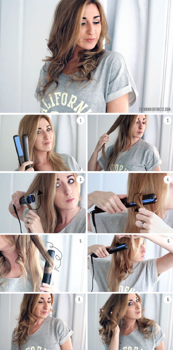 Top 10 Best Tutorials on How to Curl Your Hair With Flat Iron