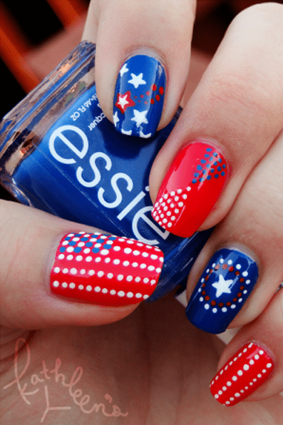 Captain-America-nail-design-