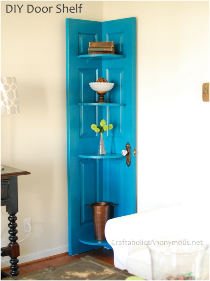 Door-turned-into-a-Corner-Door-Shelf