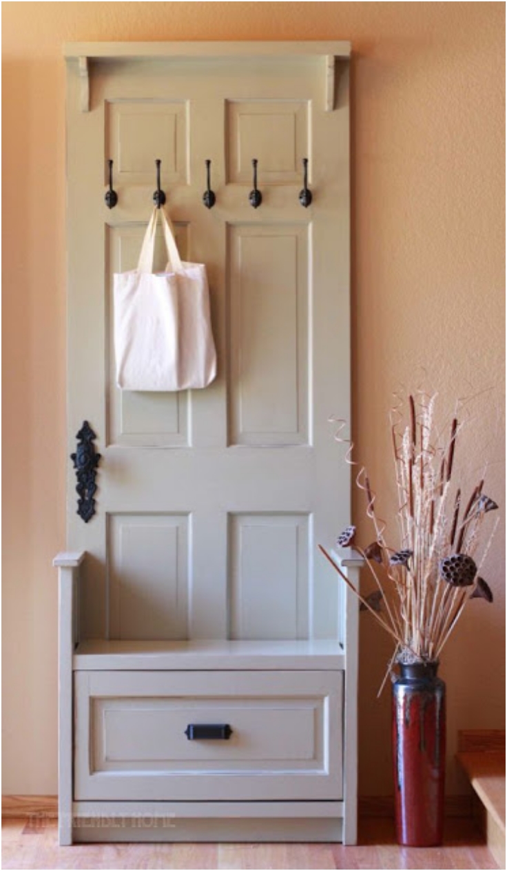 Top 10 Lovely DIY Repurposed Vintage Doors - Top Inspired