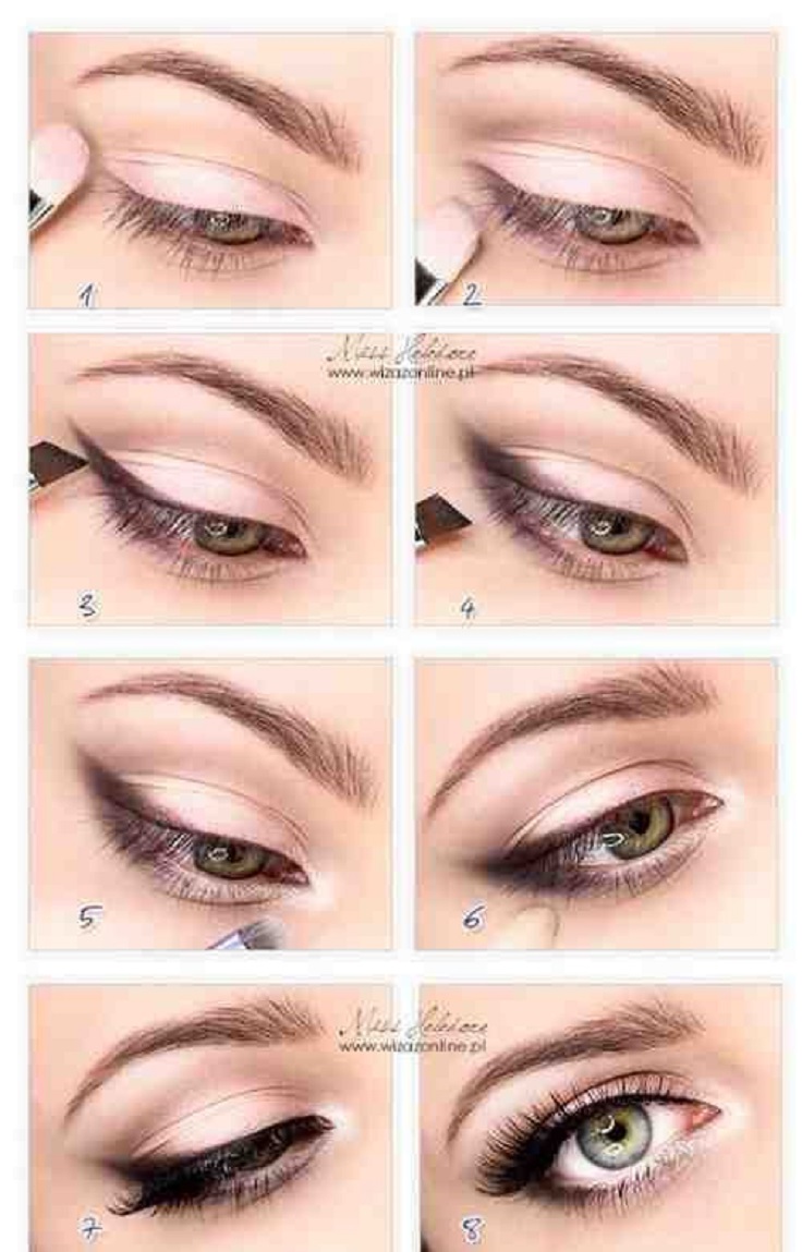 cute makeup ideas for hazel eyes - cat eye makeup