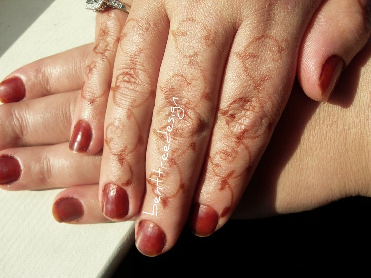 Henna-as-nail-polish