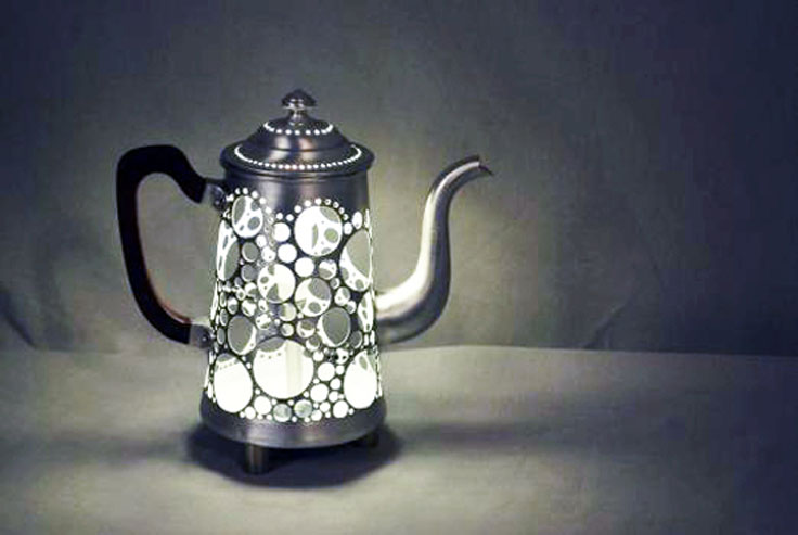 Lamp-fashioned-from-Discarded-Kitchenware