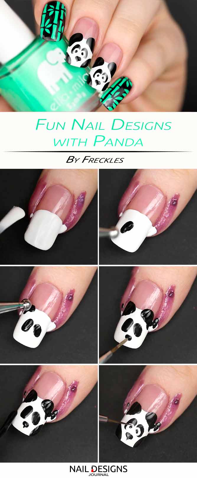 Panda-Nail-Art-