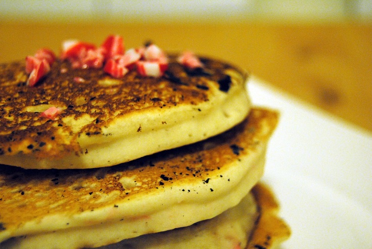 Peppermint-Eggnog-Pancakes