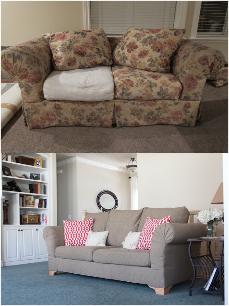 top 10 refreshing diy re-upholstered furniture - top inspired