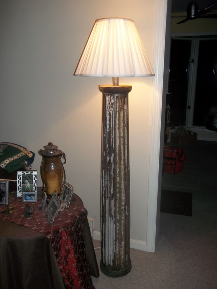Recycled-Antique-Wooden-Architectural-Floor-Lamp Recycled-Antique-Wooden-Architectural-Floor-Lamp