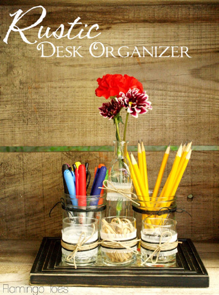 Rustic-Desk-Organizer