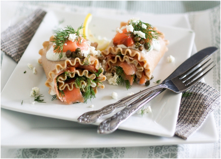 Smoked-Salmon-Lasagna-Rolls